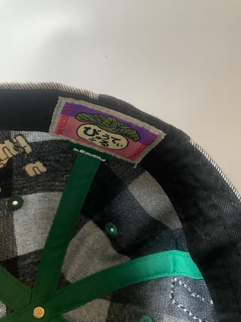 b.eautiful チェック柄キャップ