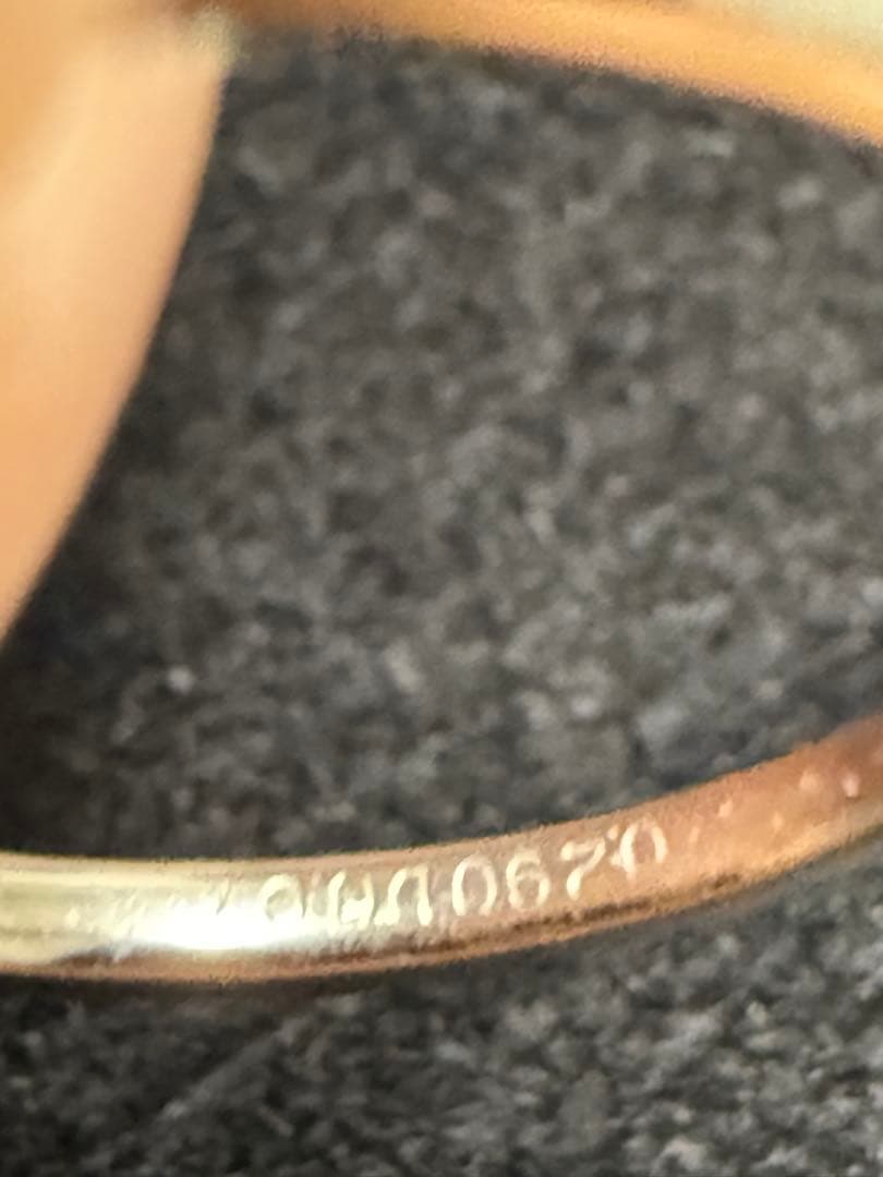 Pt パパラチアサファイア リング 鑑別書あり