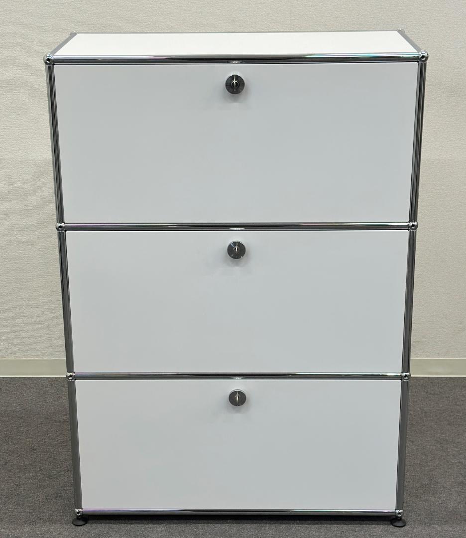 正規品■USMハラー■キャビネット 1列3段　全部違う鍵つき　パーソナルロッカー