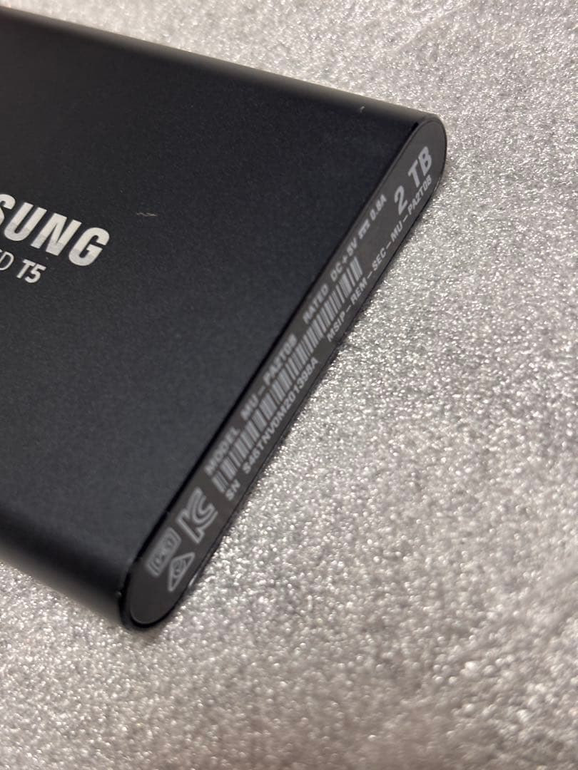 Samsung Portable SSD T5 2TB(USBケーブル無し)