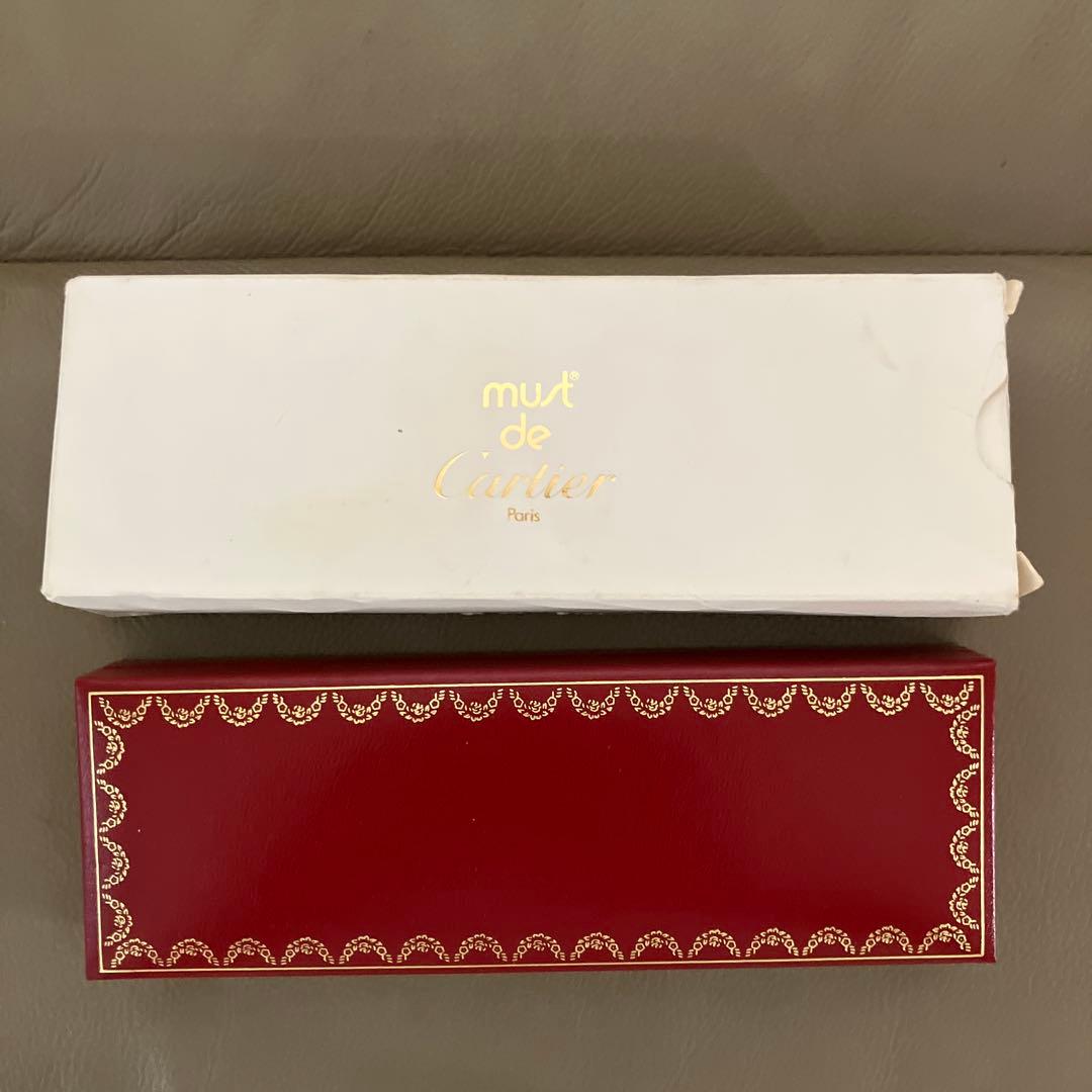 カルティエ Must de Cartier ゴールドボールペン 箱付き