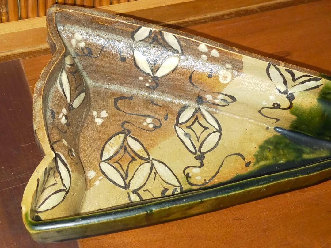 ♥織部　大きな　向付　鉢　菓子鉢　骨董　古玩