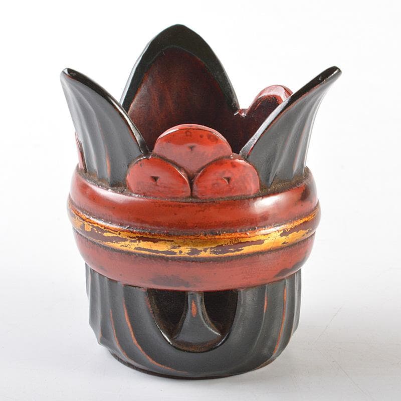 茶道具　讃岐伝統漆器　讃岐彫　神原象峯造　碗布差　茶巾筒　共箱　V　R6445