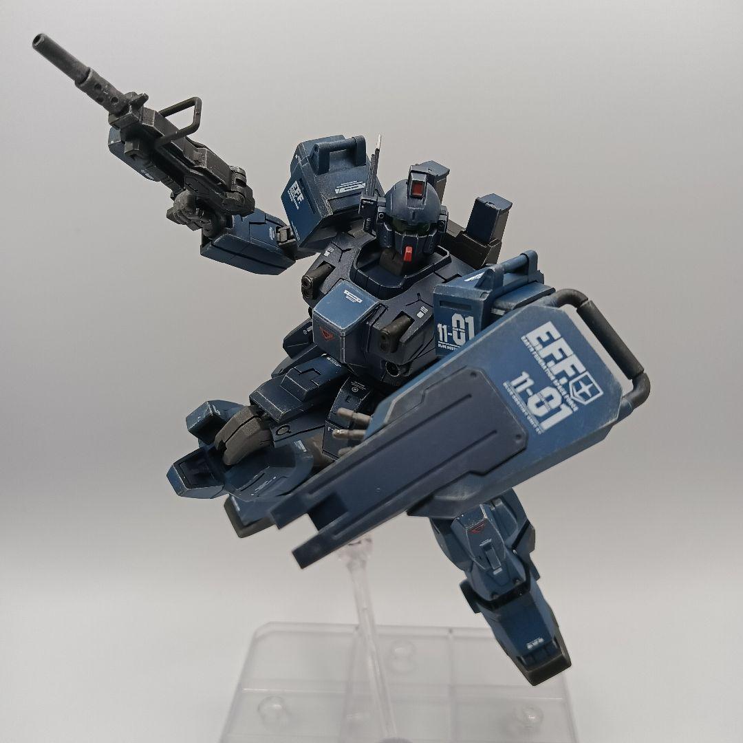 HGUC 1/144ブルーディスティニー1号機　全塗装完成品　自作エフェクト付