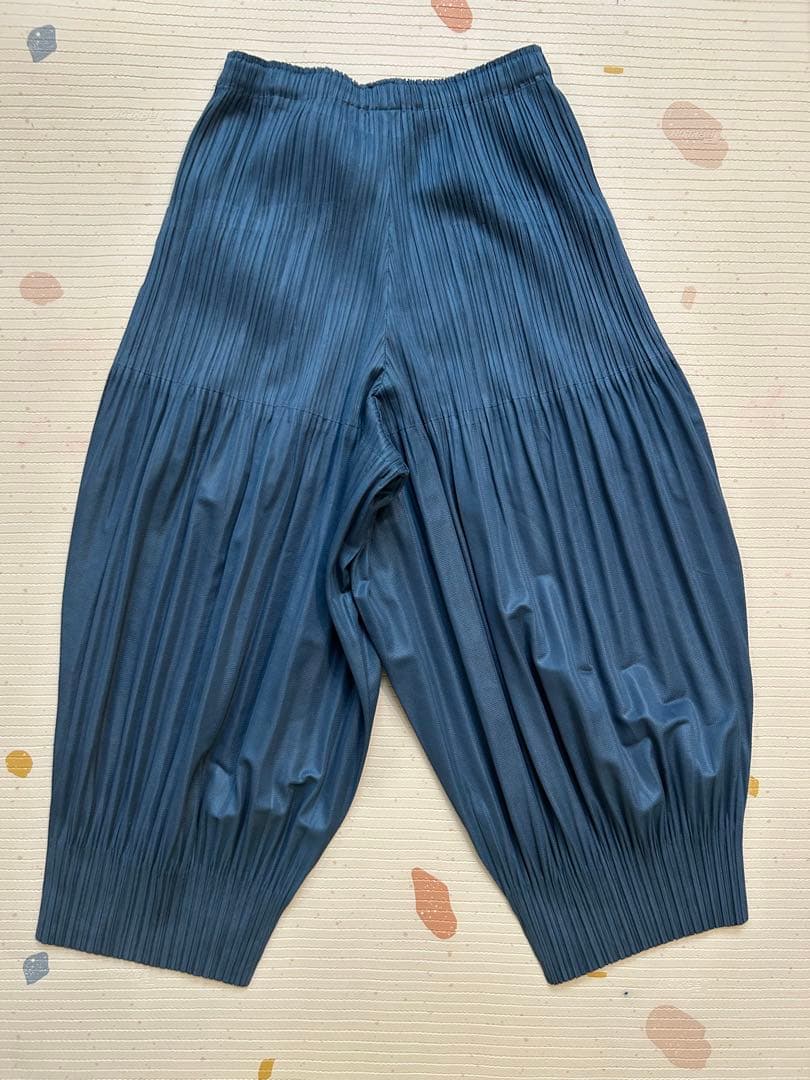 PLEATS PLEASE ダークブルー サルエルパンツ Mサイズ