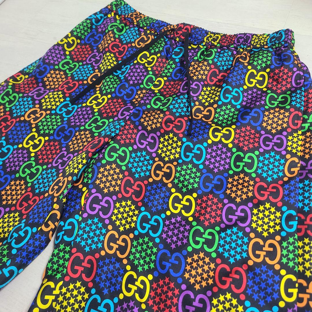 【新品】GUCCI サイケデリック シルクショーツ ハーフパンツ モノグラム
