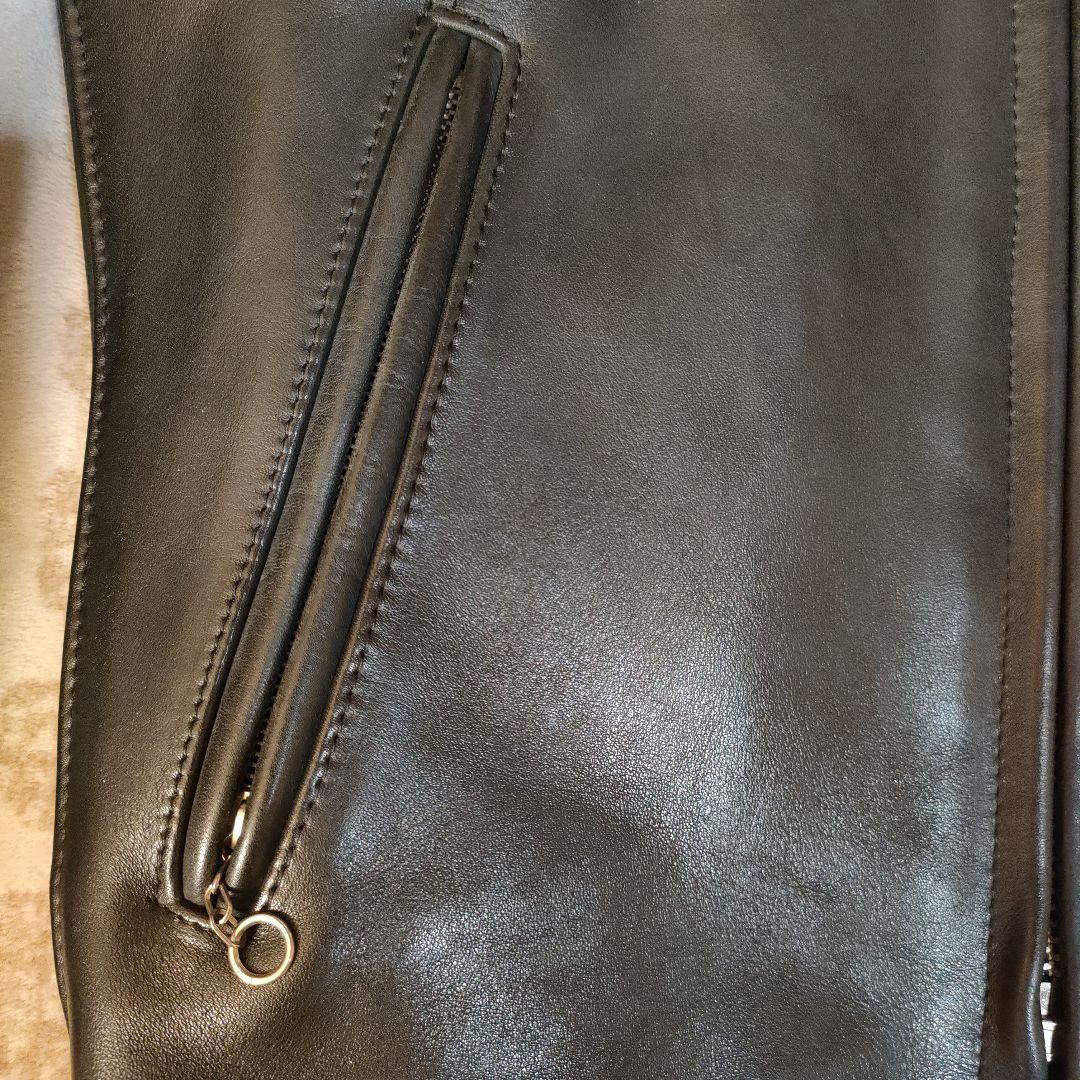 美品　人気モデル６４１ Schott シングルライダース　極厚革　 ライナー付