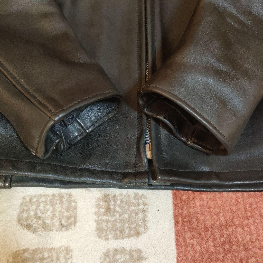 美品　人気モデル６４１ Schott シングルライダース　極厚革　 ライナー付