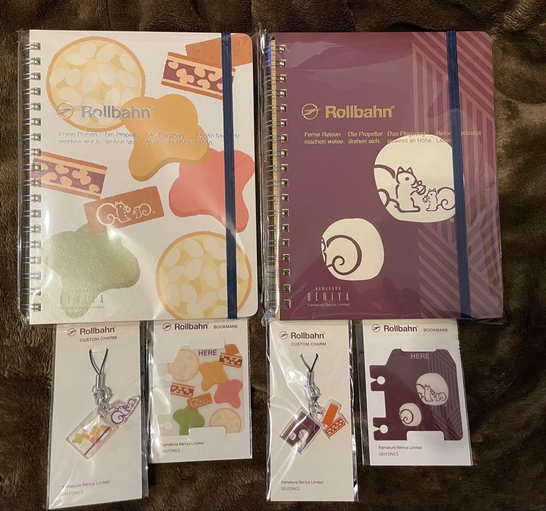 鎌倉紅谷 ロルバーン ポケット付きメモ L ブックマーク チャーム リスくん