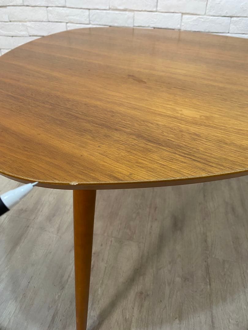 【ワンコ大好きッ子】三角形　ダイニング　テーブル　2名　3名　机　食卓