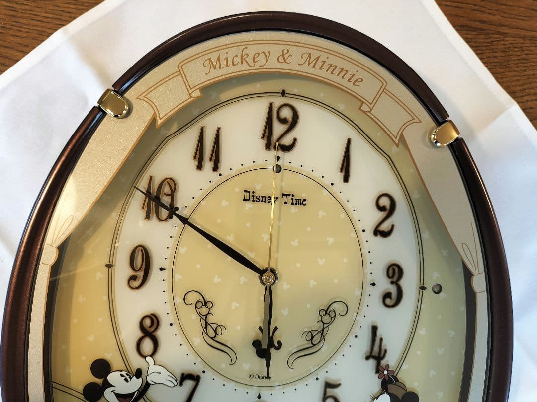 ディズニー ミッキー＆ミニー掛時計