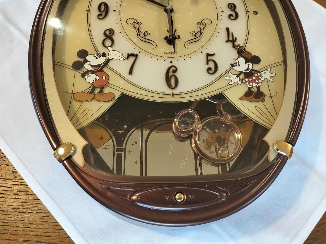 ディズニー ミッキー＆ミニー掛時計