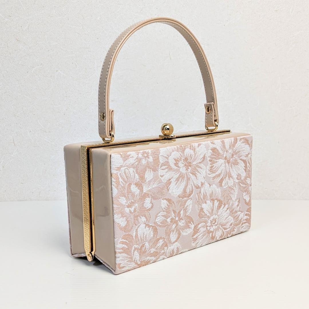 和装 草履バッグセット ジャガード ピンク ベージュ フリーサイズ u83-3