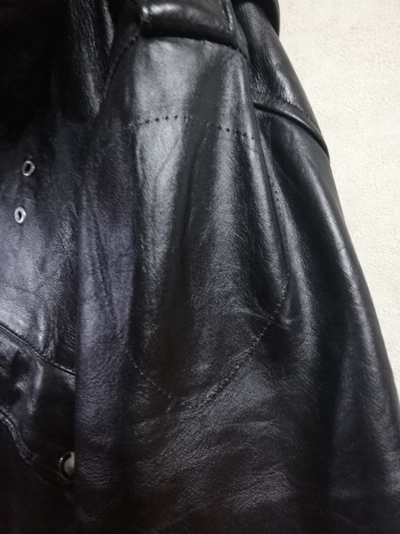 70s ポリスマンジャケット　talon ビンテージ　レザージャケット