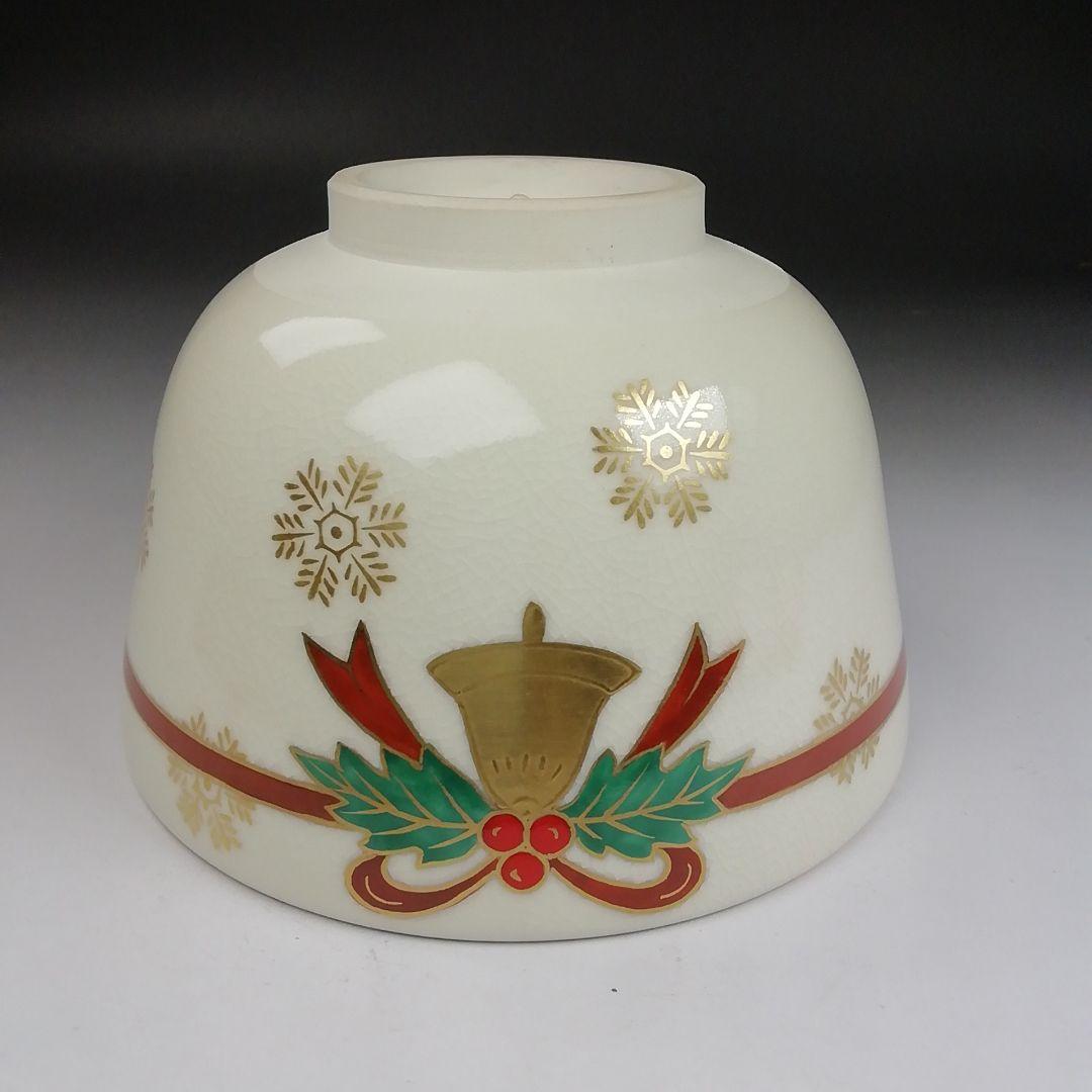 Ｔ９１４　茶碗　『クリスマス』『森里陶楽 造』　共箱　抹茶碗　茶道具