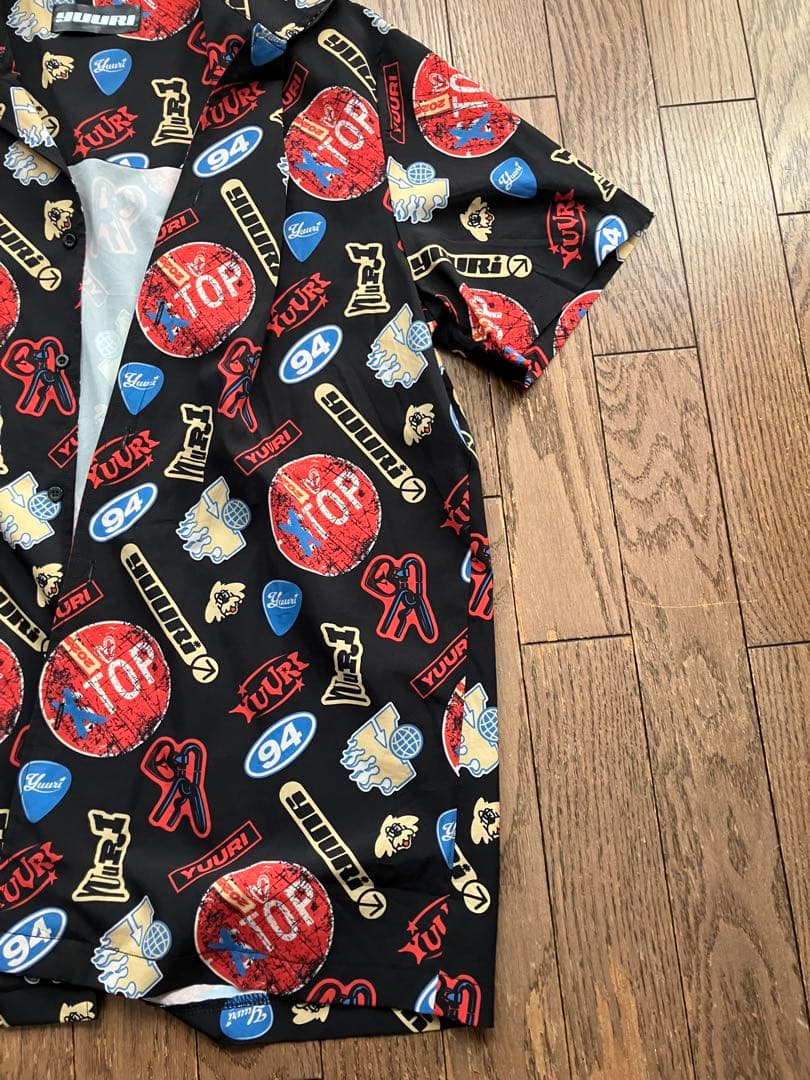美品 優里 YUURI ライブ Liveコンサート限定グッズ 柄シャツ アロハ