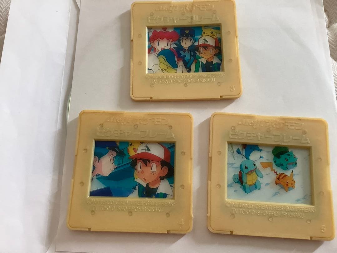 ポケモン　明治ピクチャーフレーム　3枚セット