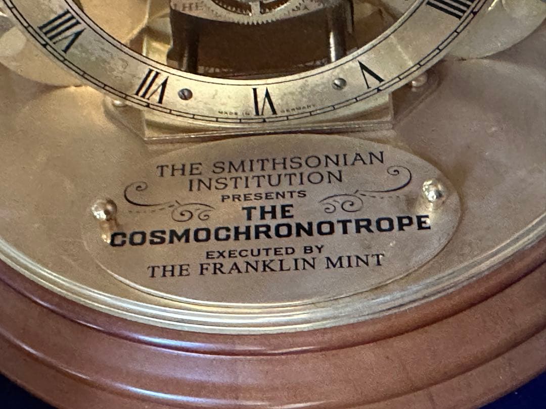 フランクリンミント コスモクロノトロープ 天文時計 地球儀 電池式 作動品　希少