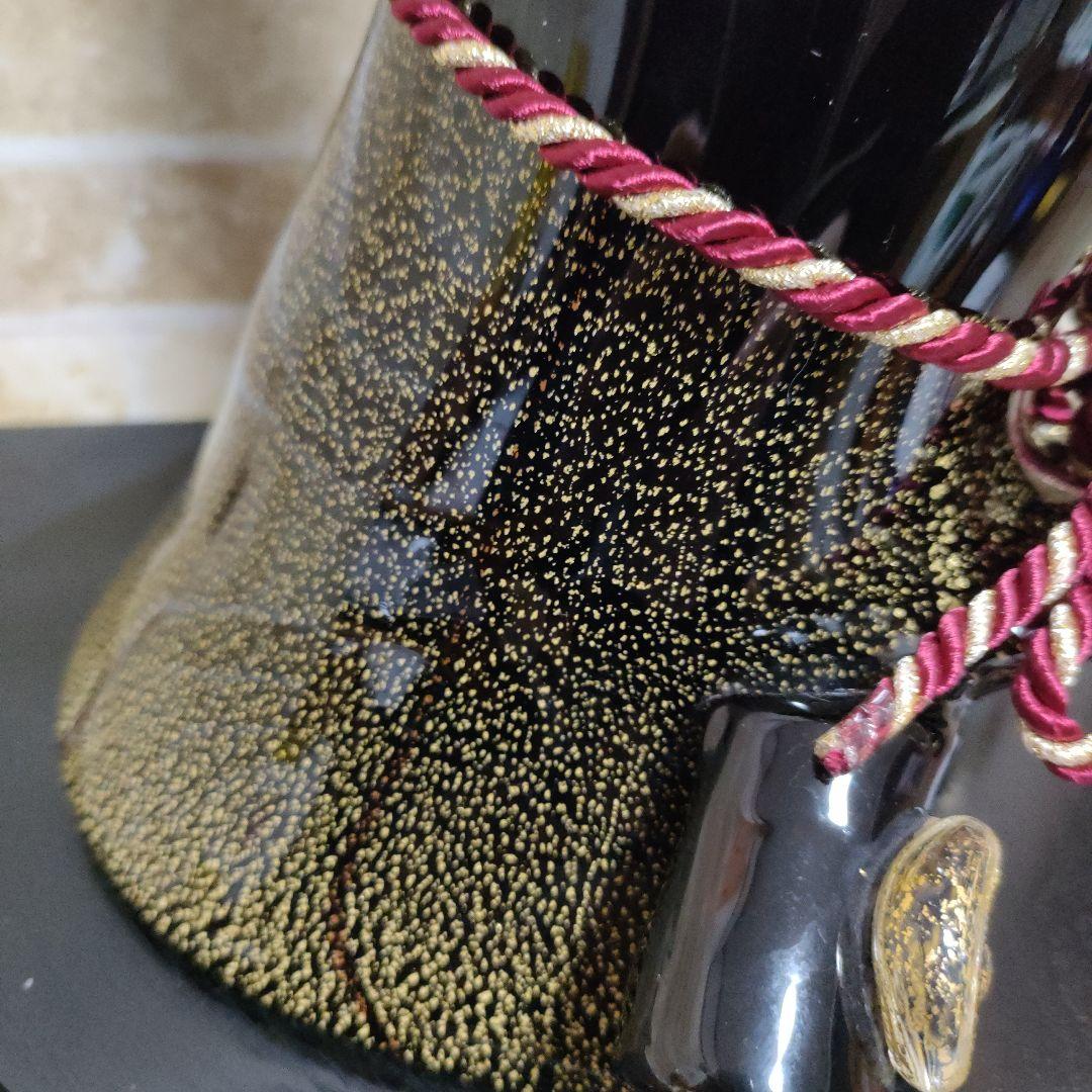 マルティグラス 硝子工芸 飾り兜 加藤清正風 金箔入り 杉岡良紀作