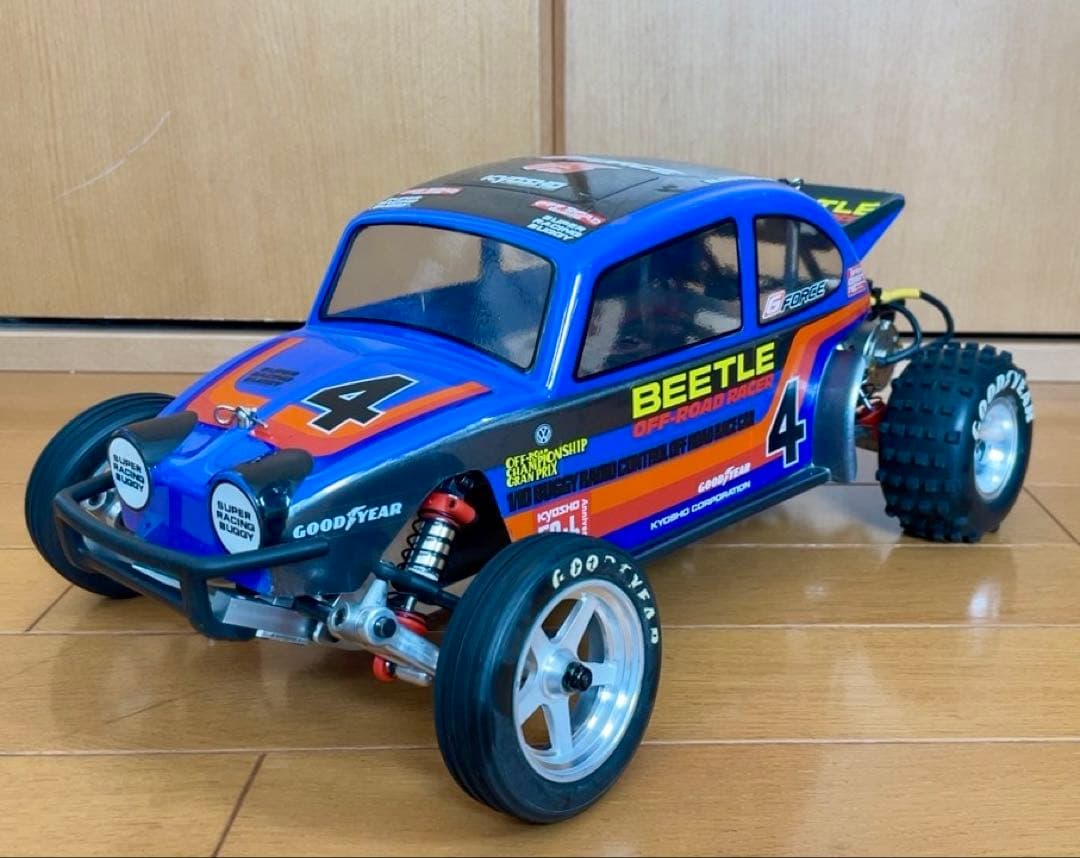 【京商】BEETLE 2014（復刻版）ESC、サーボ、モーターファン　メカ付き