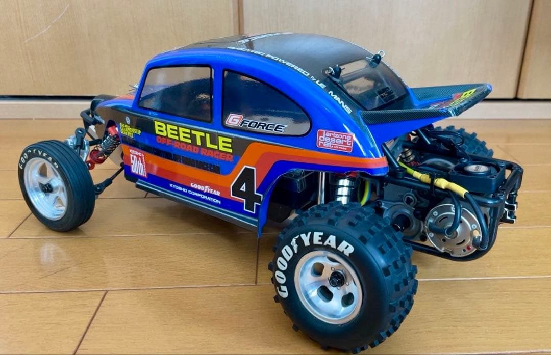 【京商】BEETLE 2014（復刻版）ESC、サーボ、モーターファン　メカ付き