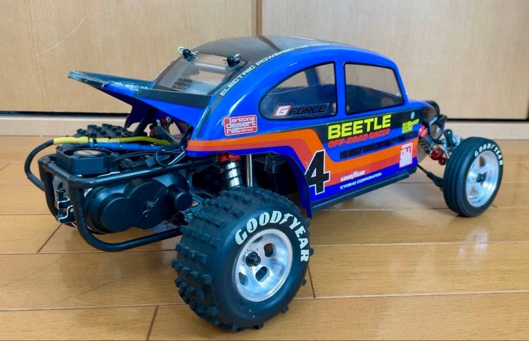 【京商】BEETLE 2014（復刻版）ESC、サーボ、モーターファン　メカ付き