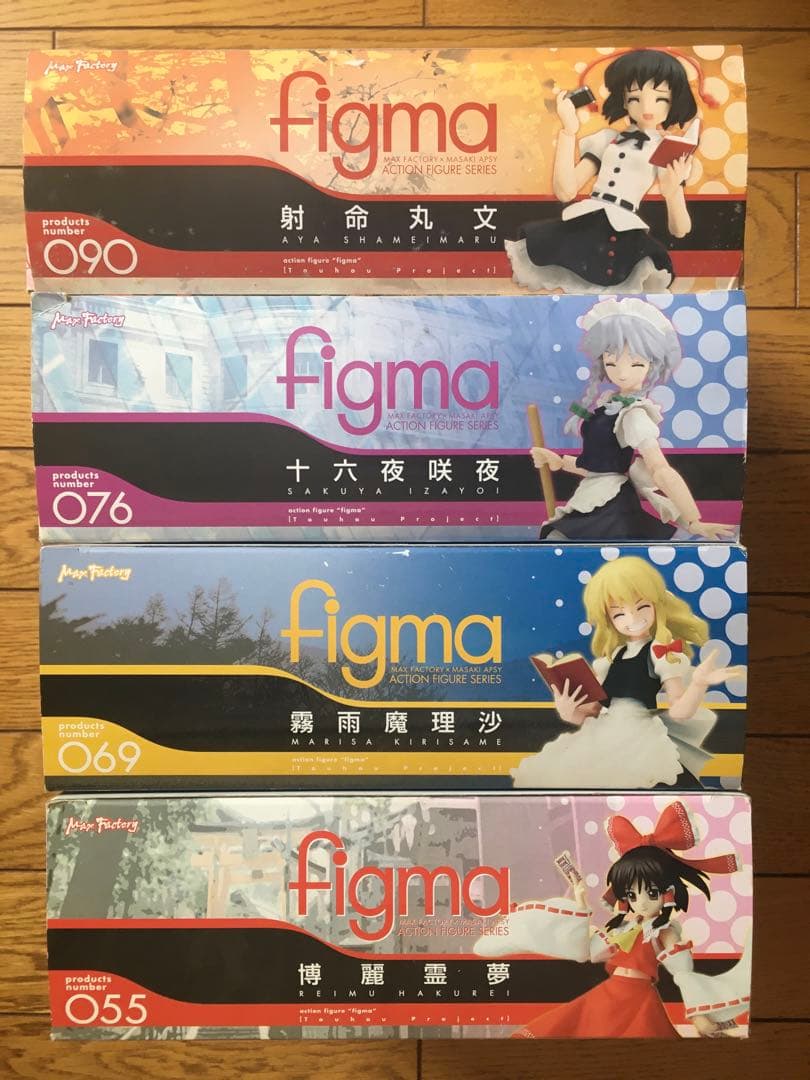 【1月2日まで】東方プロジェクト　figma 霊夢　魔理沙　咲夜　射命丸