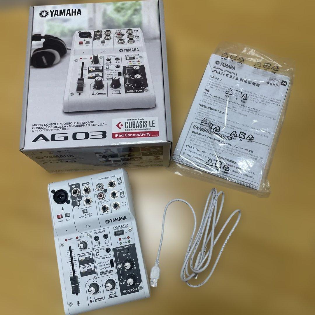 【ぬこぬこ】YAMAHA AG03 ミキシングコンソール