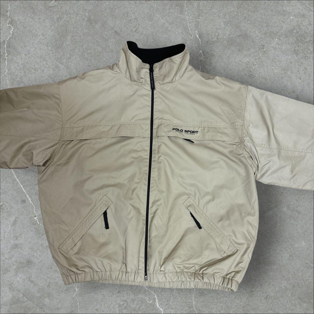 51]ポロスポーツ ラルフローレン刺繍ロゴ ウォームアップジャケットブルゾン古着