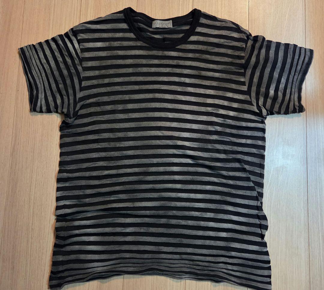 t*t様 Yohji Yamamoto ストライプ少し透けるTシャツ　Lサイズ