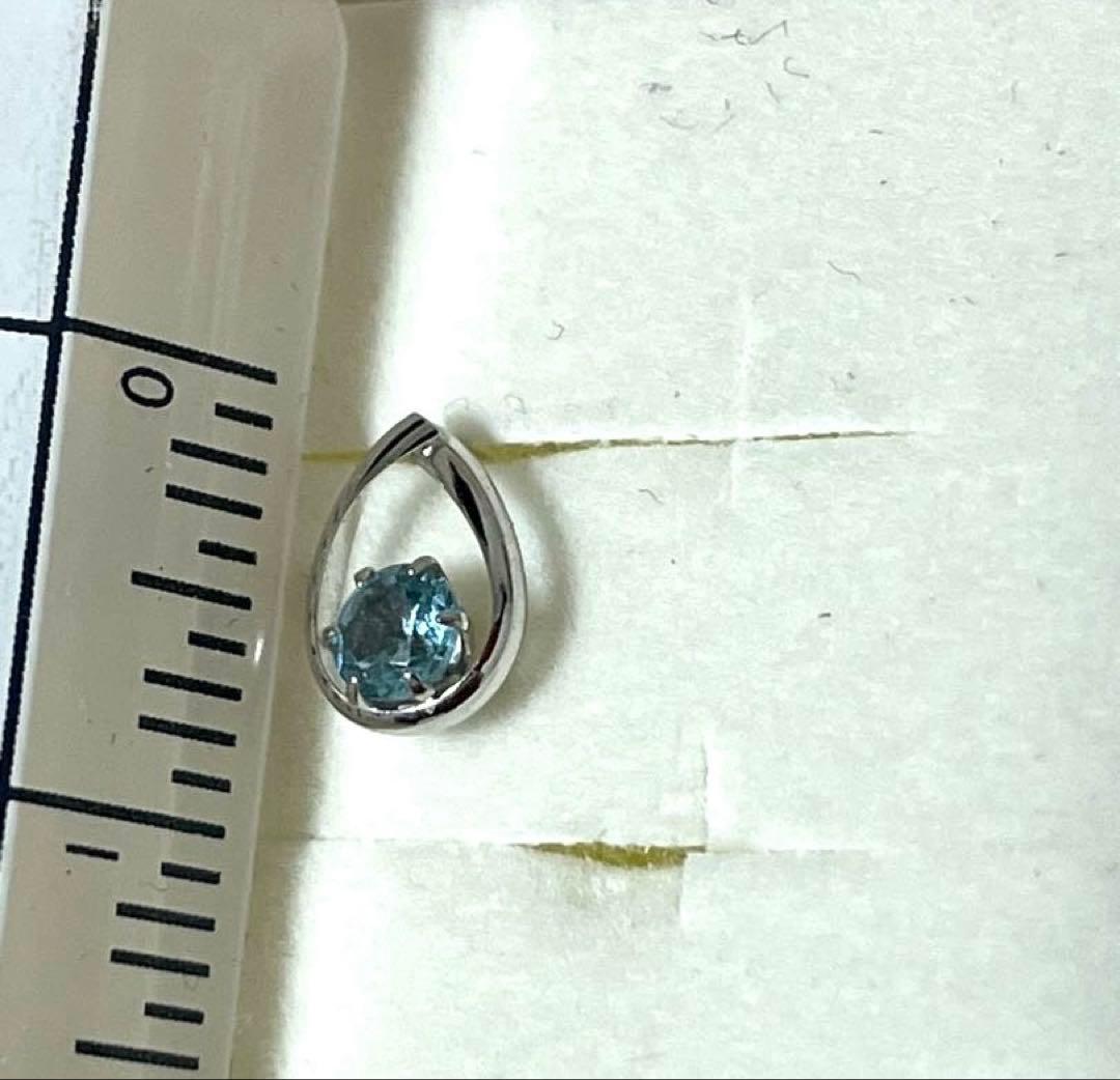 新品★4℃★K10★アクアマリン★雫ピアス