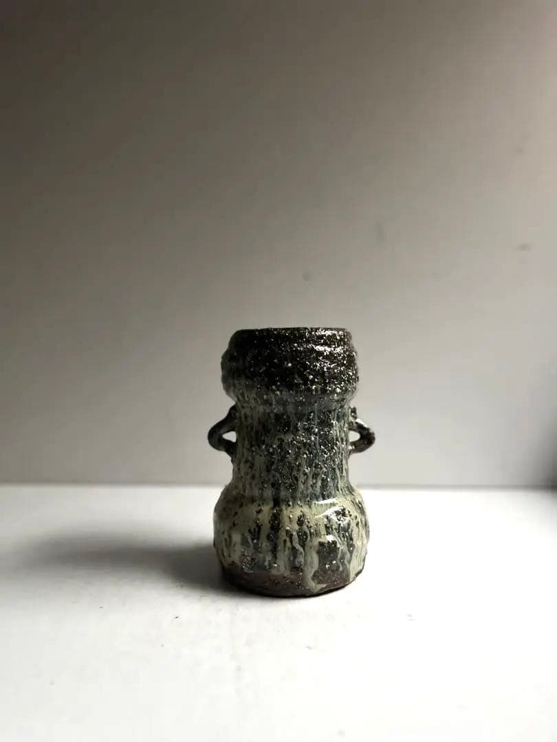 857 田中佐次郎 山瀬窯 朝鮮唐津花入 唐津焼 茶道 茶道具 美品 希少