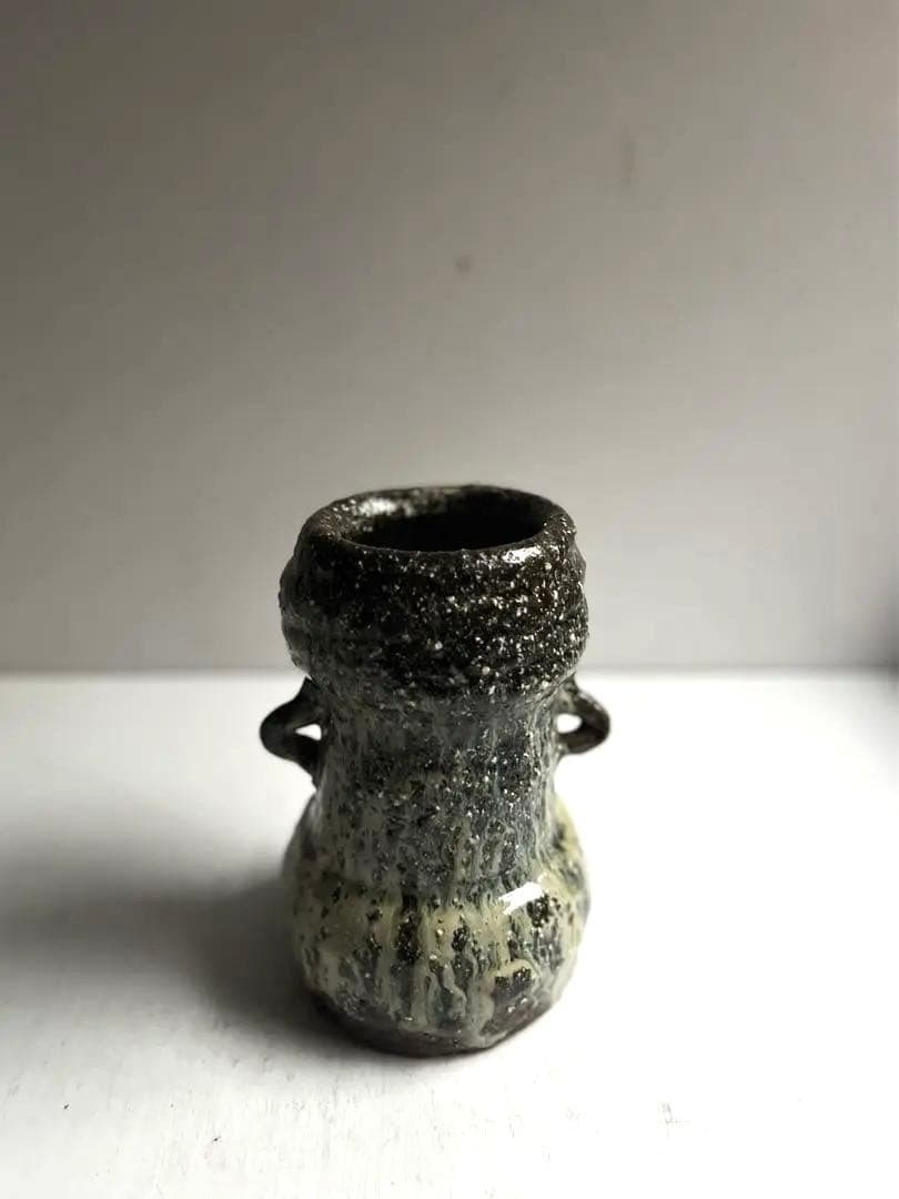 857 田中佐次郎 山瀬窯 朝鮮唐津花入 唐津焼 茶道 茶道具 美品 希少