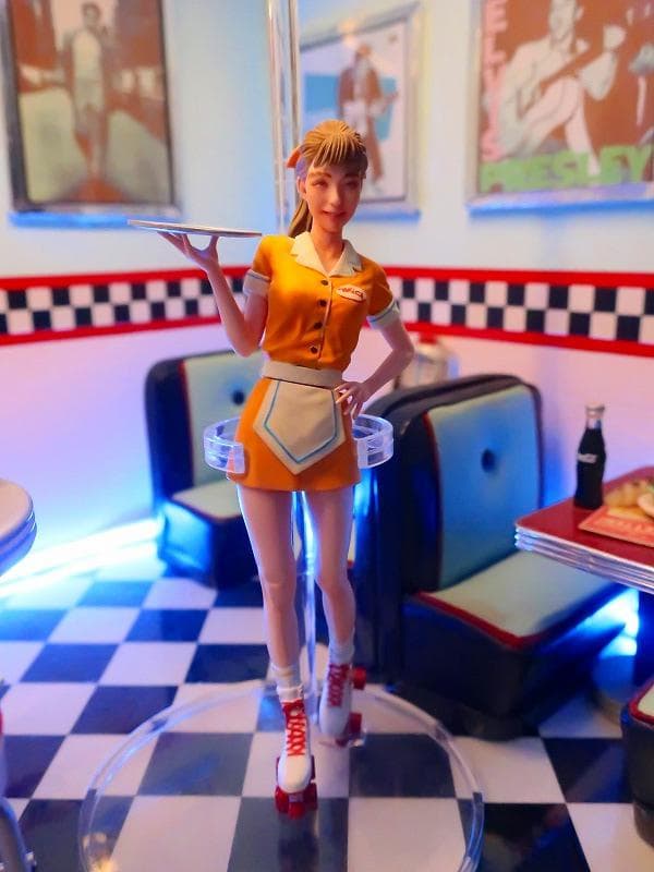 激レア★アメリカンダイナー ウェートレス アメグラ フィギュア 塗装済完成品