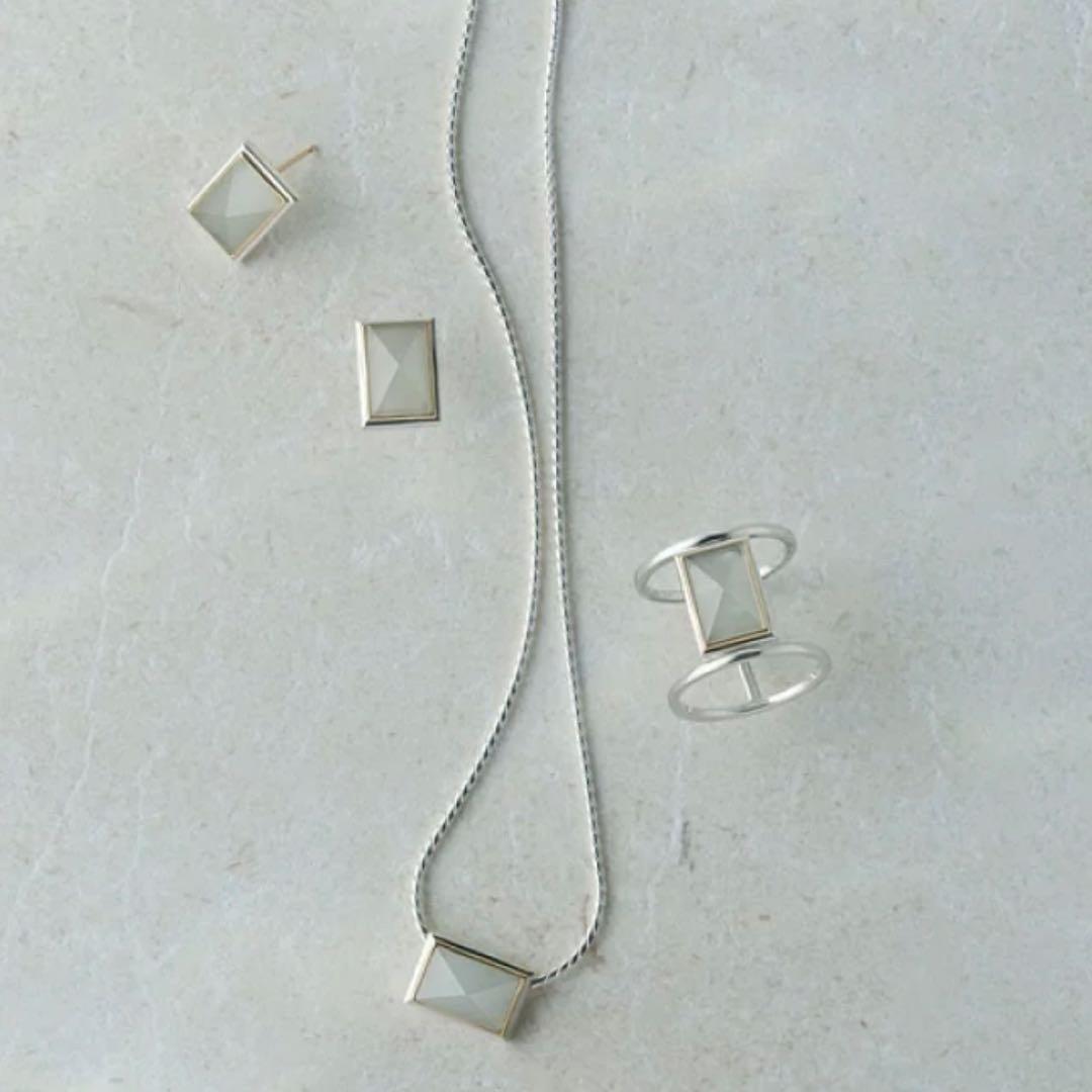 【agete】　アガット リング　アクアマリン　11号