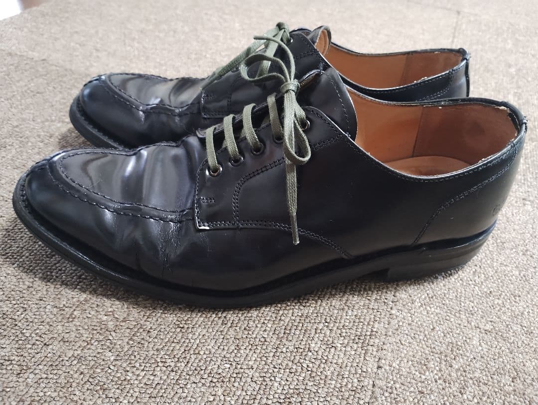 SANDERS サンダース Uチップミリタリーダービーシューズ UK7.5