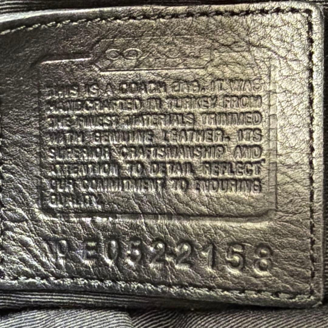 ✨美品✨コーチ　ハンドバッグ　肩かけ　ミニシグネチャー　ホーボー　ブラック