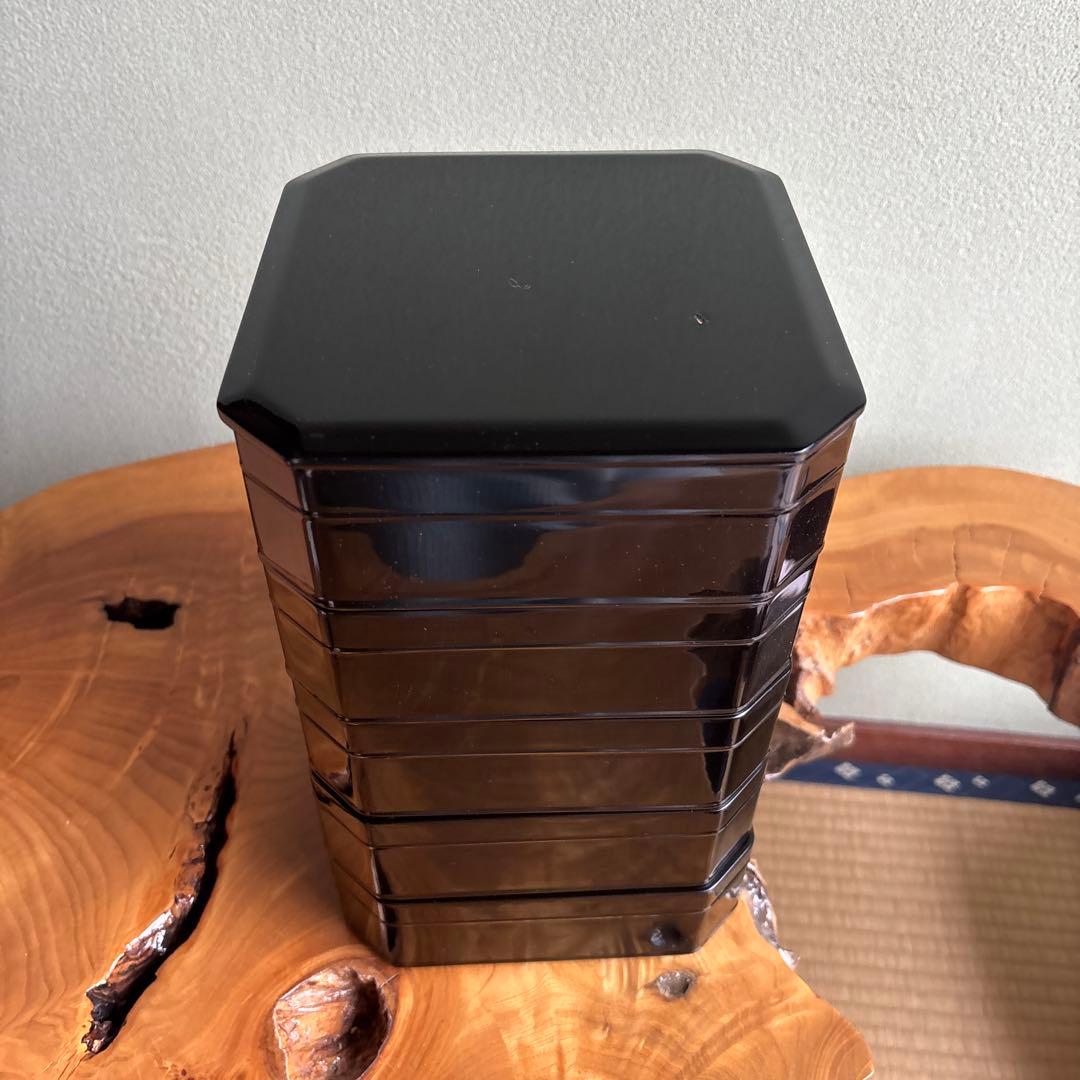 茶平一斎作 輪島塗 お重 五段 塗師 共箱