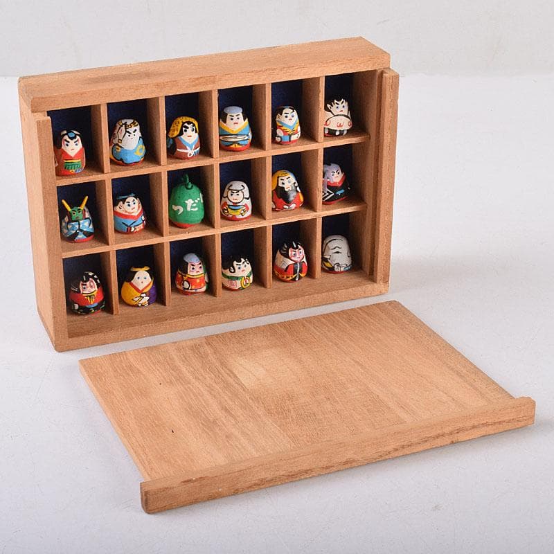 春日部張子　五十嵐健二作　歌舞伎十八番　張子起上り小法師　共箱　C　R8946