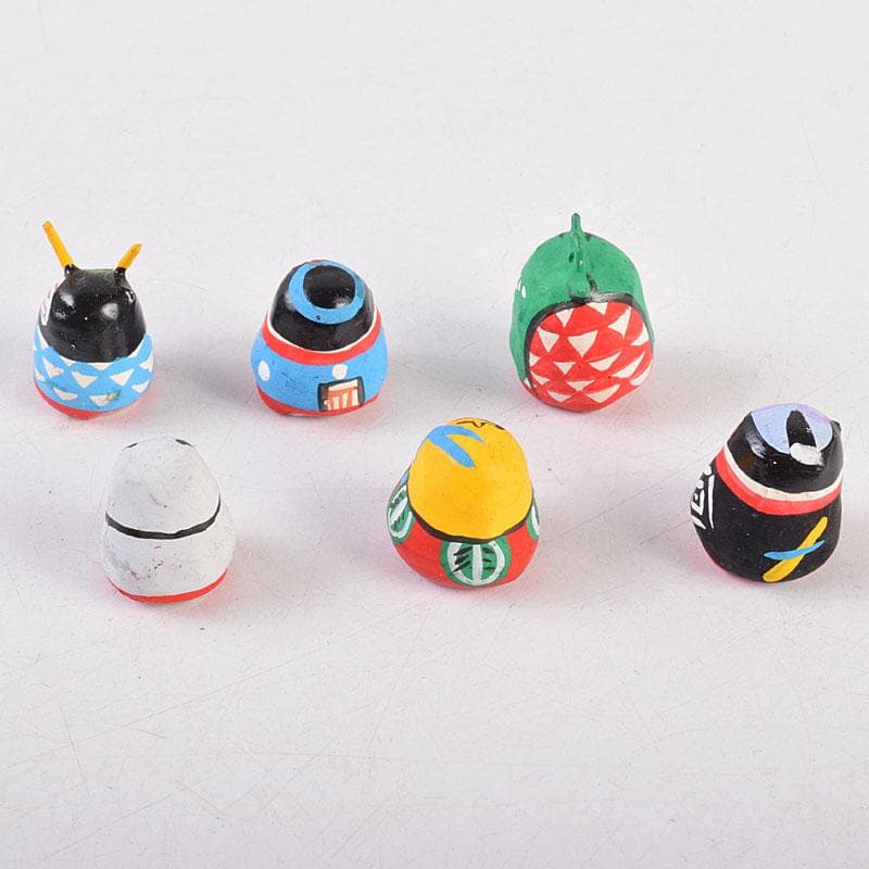 春日部張子　五十嵐健二作　歌舞伎十八番　張子起上り小法師　共箱　C　R8946