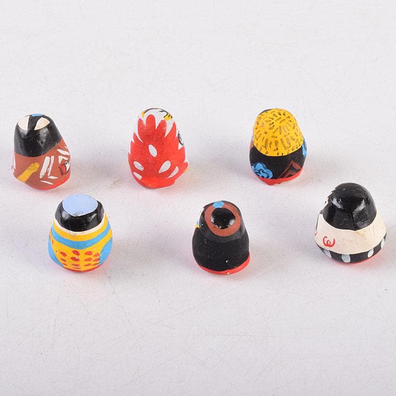 春日部張子　五十嵐健二作　歌舞伎十八番　張子起上り小法師　共箱　C　R8946