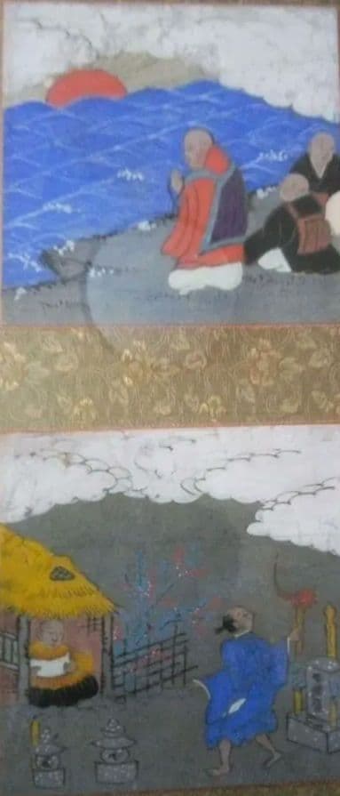 日蓮様、作者不詳絵伝部分