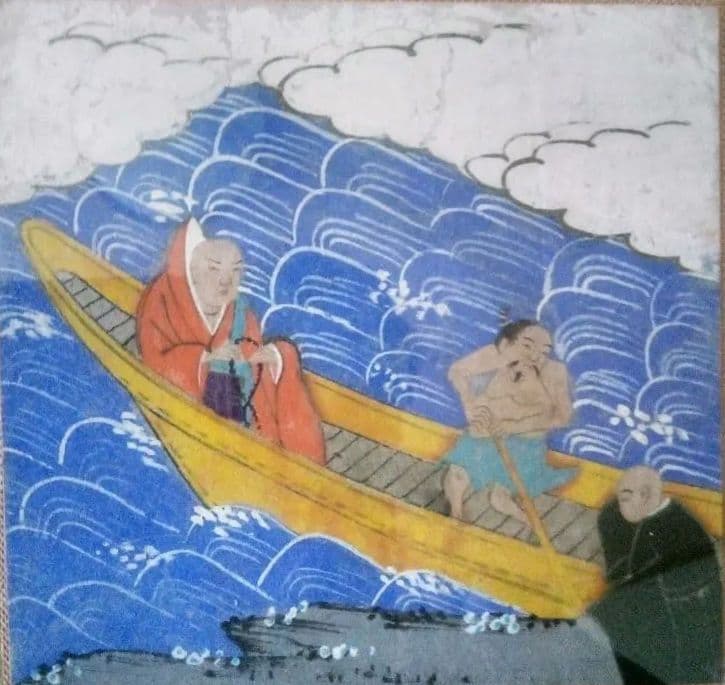 日蓮様、作者不詳絵伝部分