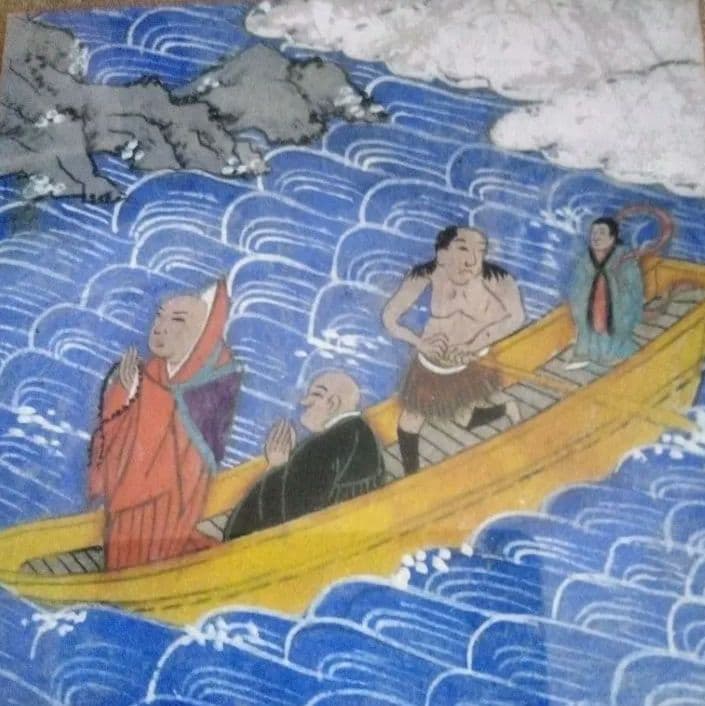 日蓮様、作者不詳絵伝部分