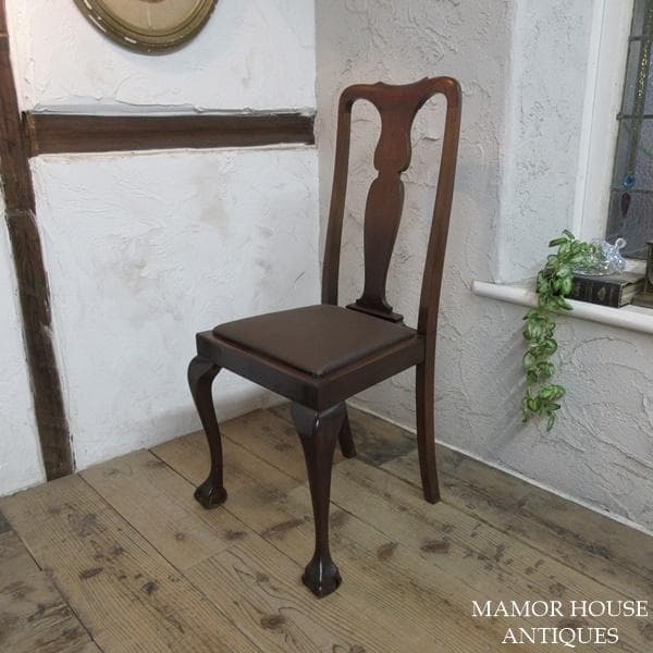 イギリス アンティーク 家具 ダイニングチェア 椅子 イス 英国 4164e