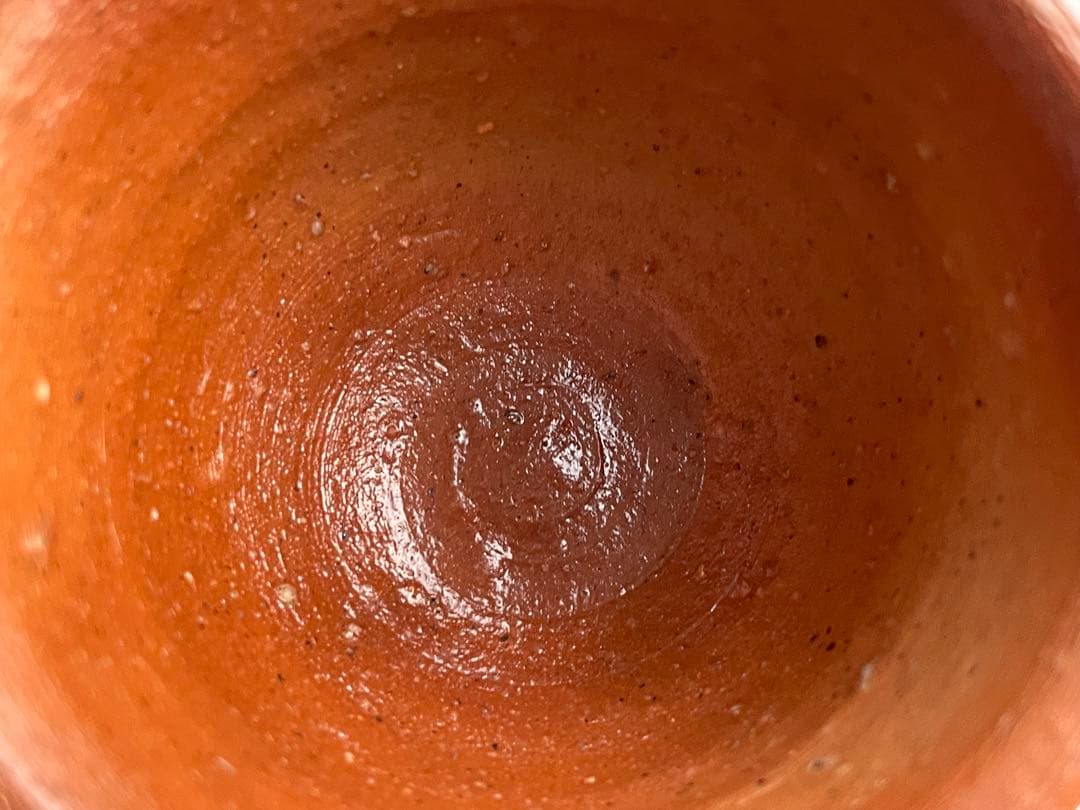 陶芸家　金重素山　備前　緋襷　盃　共箱　円山窯　金重陶陽