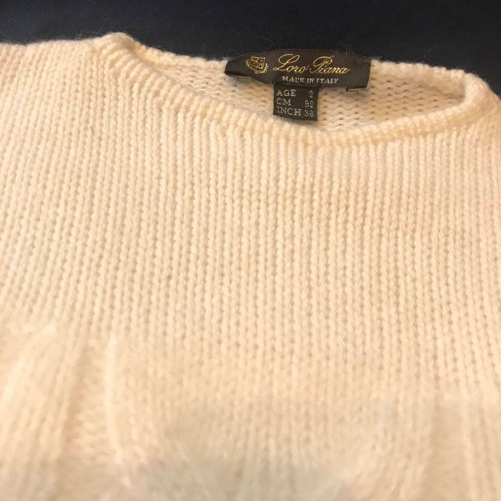 【未使用】ロロピアーナ　Loro Piana キッズ　ケーブルニット　セーター