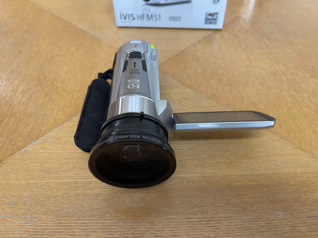 Canon iVIS HF M51 ビデオカメラ raynox 0.7倍レンズ