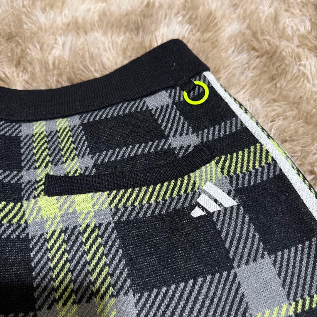 新品未使用adidas チェック柄 セーター・スカートセットアップ