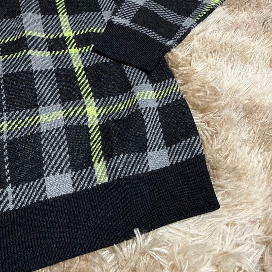 新品未使用adidas チェック柄 セーター・スカートセットアップ
